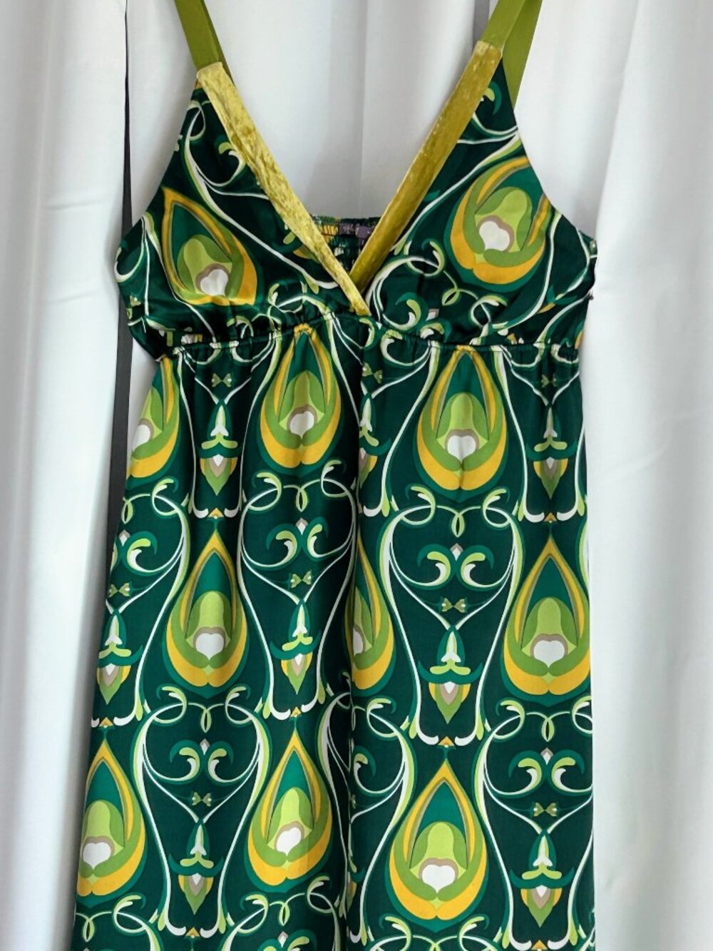 Silk & Velvet Boho Print Dress